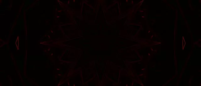 Red Neon Tunnel Kaleidoscope Star 21:9 Ultrawide 60fps Screensaver Vj Loop
