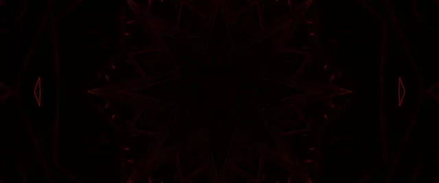 Red Neon Tunnel Kaleidoscope Star Loop 2.39:1 Cinemascope 60fps Screensaver Vj loop