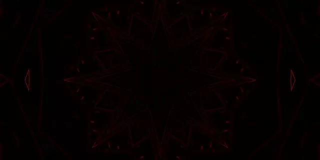 Red Neon Tunnel Kaleidoscope Star VJ Loop 2:1 Univisium 60fps Screensaver