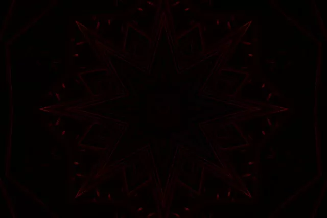 Rdeči Neonski Predor Kaleidoskop Zvezda 3:2 surface 60fps Ohranjevalnik Vj loop