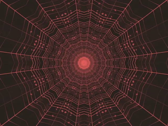 อุโมงค์นีออนแดง กล้องส่องทิศกลไก VJ Loop 4:3 Classic 60fps สกรีนเซฟเวอร์