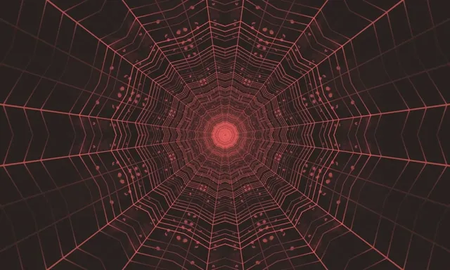 빨간 기계 만화경 네온 터널 VJ Loop 5:3 와이드 60fps 스크린세이버