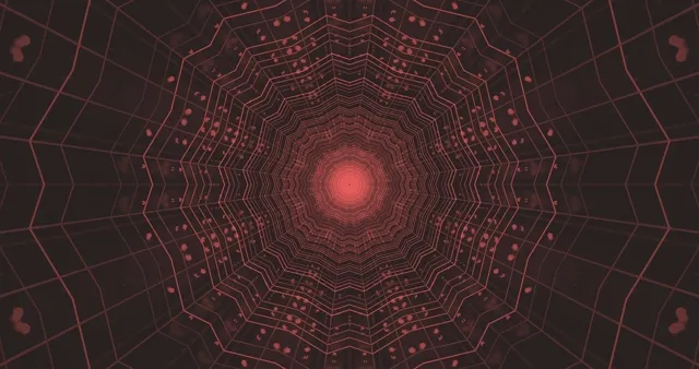 Rooi Neon Tonnel Skermbewaarder 4K UHD 60fps VJ Loop PC Laptop