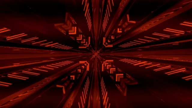 წითელი ნეონის გვირაბი Screensaver 4K UHD 60fps VJLoops PC ლეპტოპი