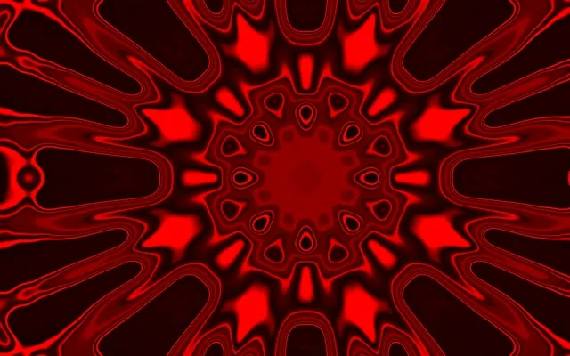 Tunel Neon Roșu Explozie Kaleidoscop VJLoops 60fps 16:10 MacBook Screensaver