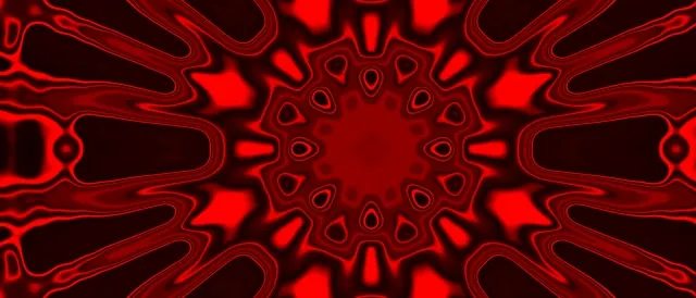 Neon Tunnel Red Kaleidoscope Burst Vj Loop 21:9 Ultrawide 60fps Screensaver