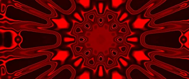 Caleidoscopio Rojo Túnel de Neón VJLoops 2.39:1 Cinemascope 60fps Protector de Pantalla