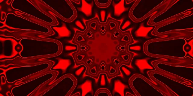 Neon Tunnel Rot Kaleidoskop Burst VJ Loop 2:1 Univisium 60fps Bildschirmschoner