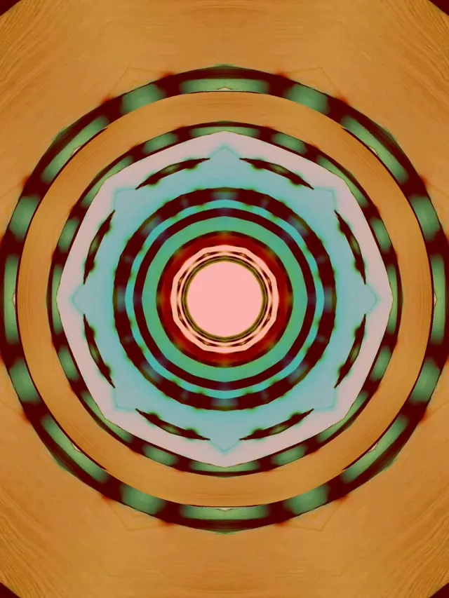 Tunnel Neon Rosso Esplosione Stella VJ Loop 60fps 3:4 iPad Portrait Screensaver