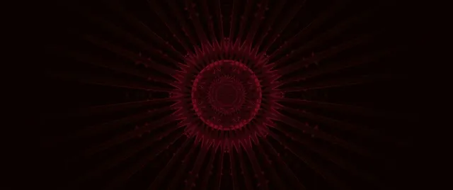 Esplosione Mandala Cremisi Tunnel Neon VJ Loop 2.39:1 Cinemascope 60fps Screensaver