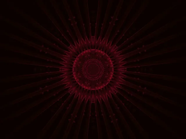 Karmosyn Mandala Ontploffing Neon Tonnel VJLoops 4:3 Klassiek 60fps Skermsaver