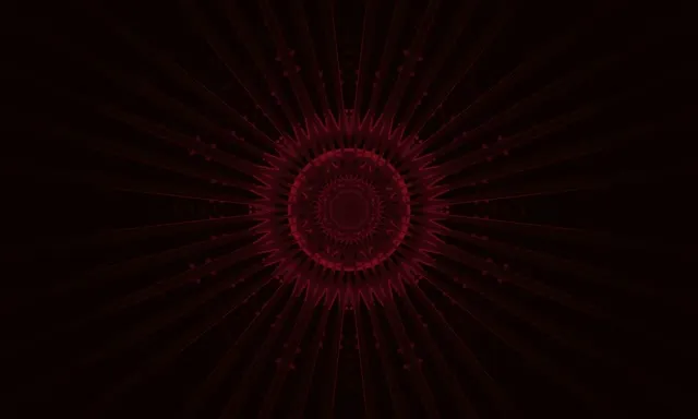 VJ Loop Karmesinrotes Mandala Burst Neon Tunnel 5:3 Wide 60fps Bildschirmschoner