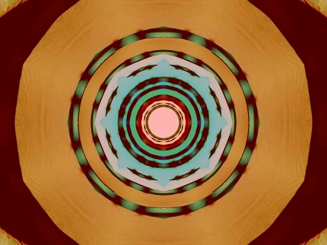 อุโมงค์นีออนแดงระเบิดดาว VJLoops 4:3 Classic 60fps