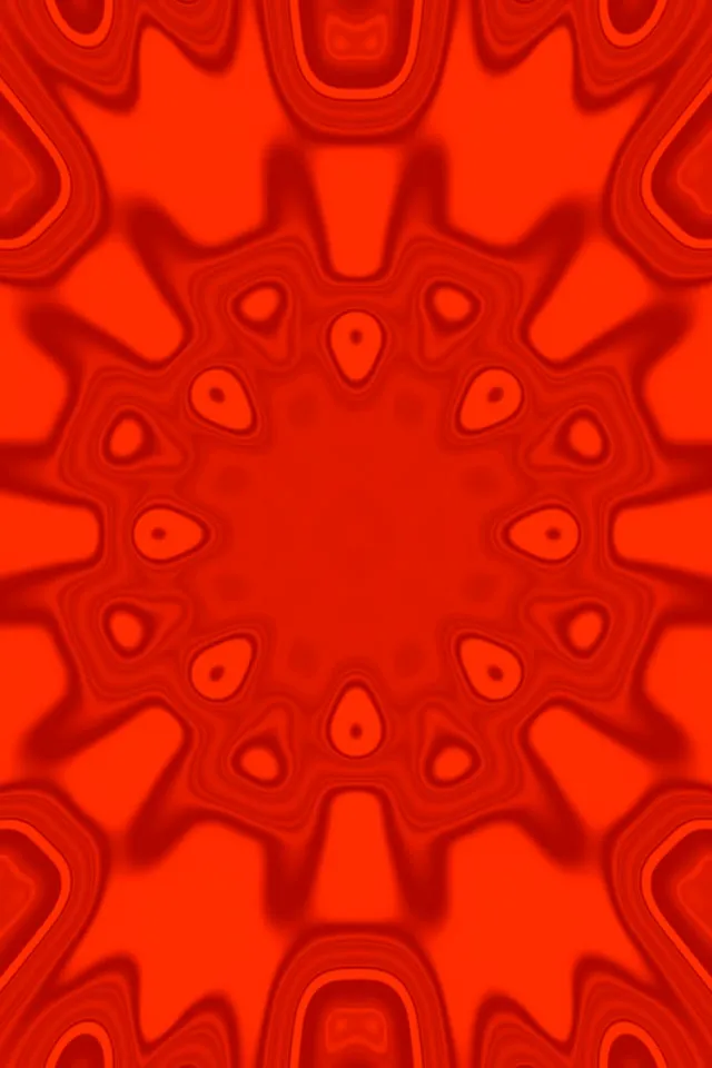 Červený organický neónový tunel Kvet VJ Loop 2:3 Photo Portrait 60fps Šetrič obrazovky