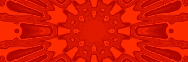 Rød Neon Tunnel Kaleidoskop Burst VJ Loop 3:1 Triple Wide 60fps Pauseskærm