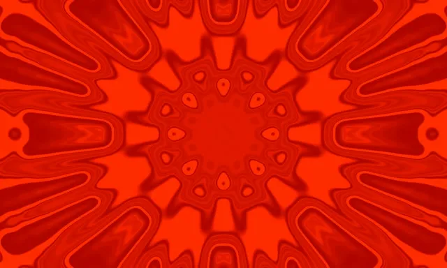Roter Fraktal Kaleidoskop Neon-Tunnel VJ Loop 5:3 Wide 60fps Screensaver