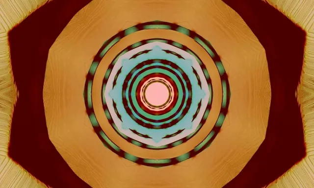 레드 네온 터널 래디얼 버스트 VJ Loop 5:3 Wide 60fps 화면보호기