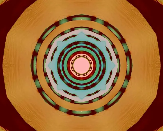 Túnel Neó Vermell Explosió Radial 5:4 Industrial 60fps Protector de Pantalla VJ Loop