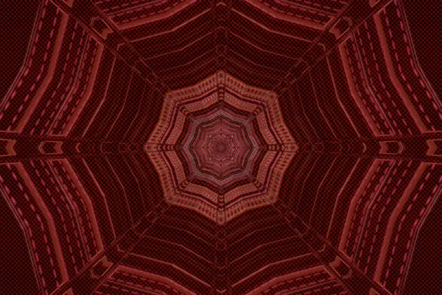 Neon Tunel Crveni Osmerokut Vrtlog Vj Loop 3:2 Surface 60fps Čuvar Ekrana