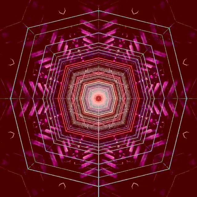 تونل نئون کالیدوسکوپ گردباد VJ Loop 1:1 مربع 60fps صفحه نگهدار