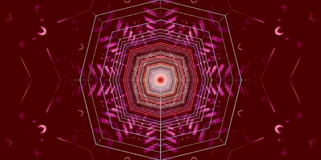 Неоновый туннель калейдоскоп вихрь VJ Loop 2:1 Univisium 60fps заставка