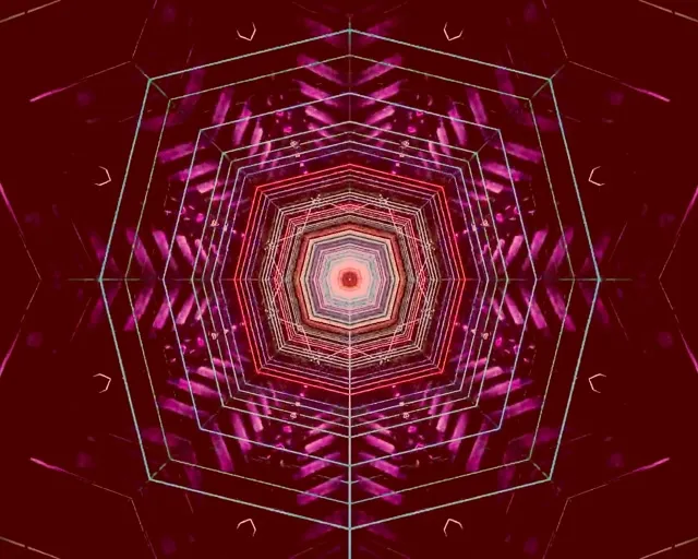 Neon Tunel Kalejdoskop Wir VJ Loop 5:4 Industrial 60fps Wygaszacz