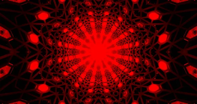 Red Neon Tunnel Screensaver 4K UHD 60fps Vj Loop PC Laptop