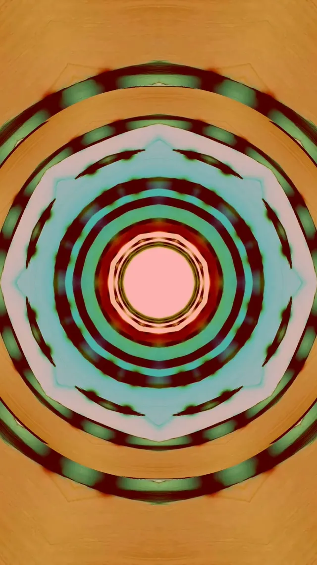 Neon Tunnel Radiale Ringe Pauseskærm 9:16 Reels 60fps Vj Loop