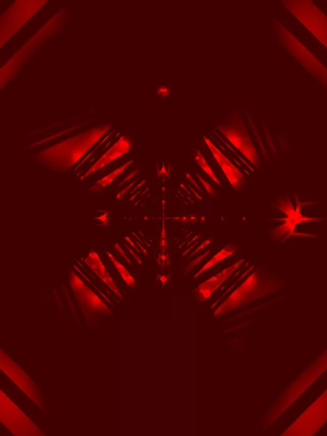 Rdeč Neonski Tunel VJ Loop | Diamantni Vrtinec Ohranjevalnik Zaslona 3:4 iPad Pokončno 60fps