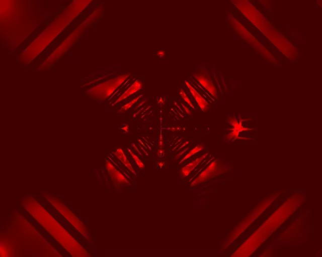 Rooi Neon Tonnel Diamant Vortex VJ Loop 5:4 Industrieel 60fps Skermskakel