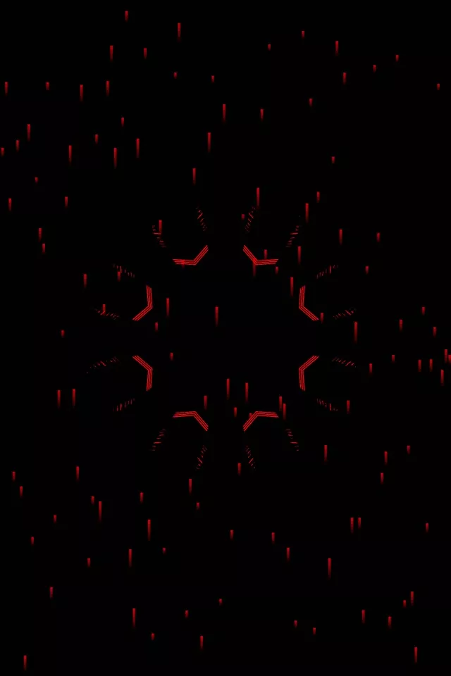 Punainen Neon Tunneli Näytönsäästäjä 60fps 2:3 Photo Portrait VJ Loop