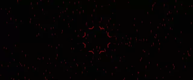 Raudonas neono tunelis ekrano užsklanda 60fps 2.39:1 cinemascope VJ Loop kompiuteris