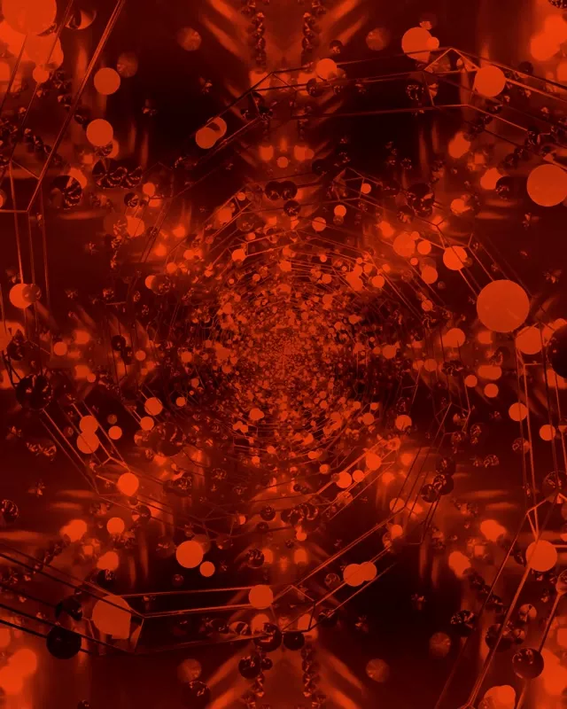 Tunel Neon Roșu Screensaver 60fps 4:5 Instagram VJ Loop PC Laptop