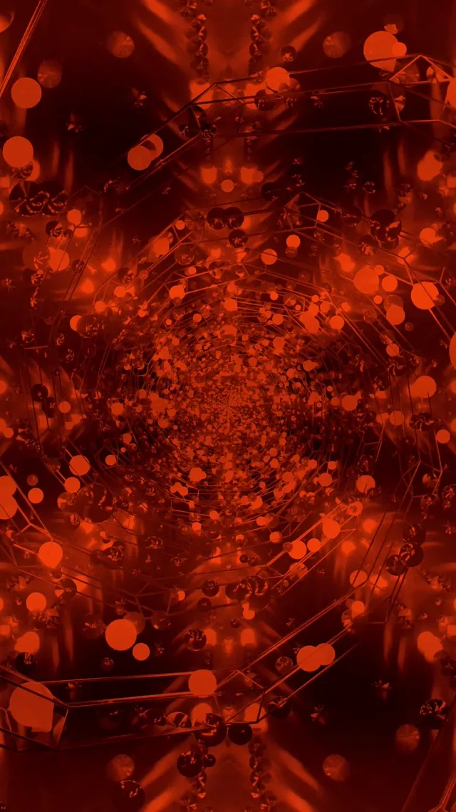 Красный неоновый туннель заставка 60fps 9:16 Reels VJ Loop PC Laptop