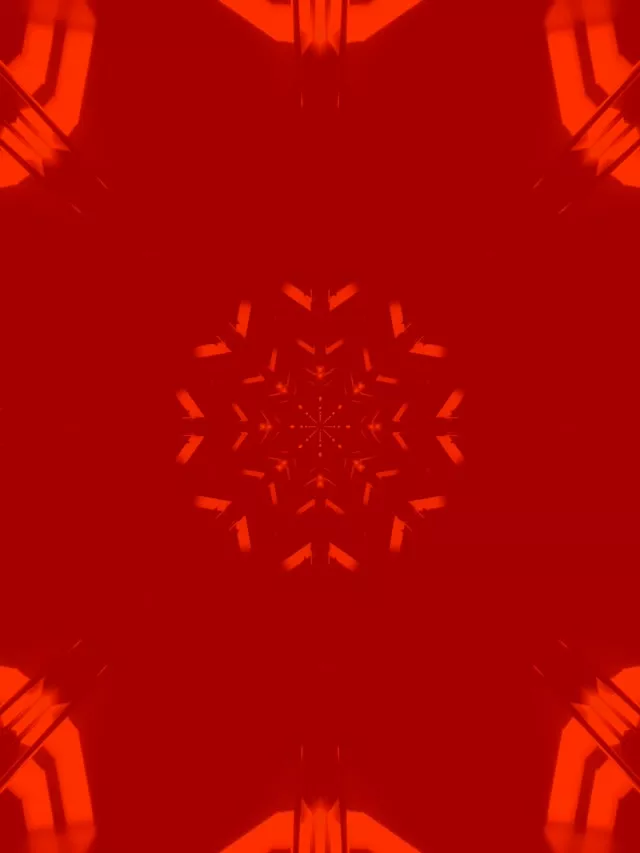 Tunnel Neon Rosso Fiocco di Neve Screensaver 3:4 iPad Portrait 60fps VJ Loop