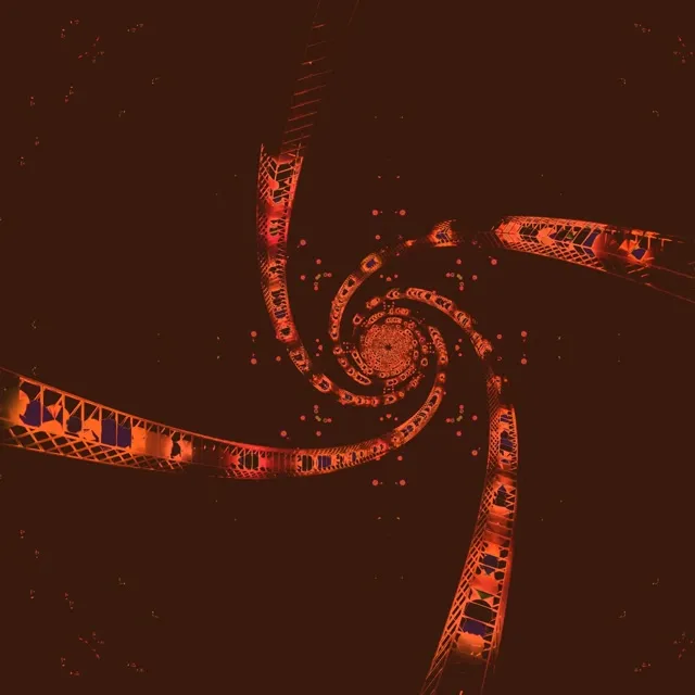 Neon Tunnel Spiral Vortex VJ Loop 1:1 Square 60fps Screensaver