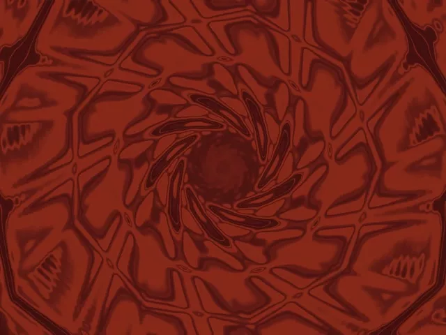 Karmesinroter Wirbel Neon Tunnel VJ Loop 4:3 Classic 60fps Bildschirmschoner