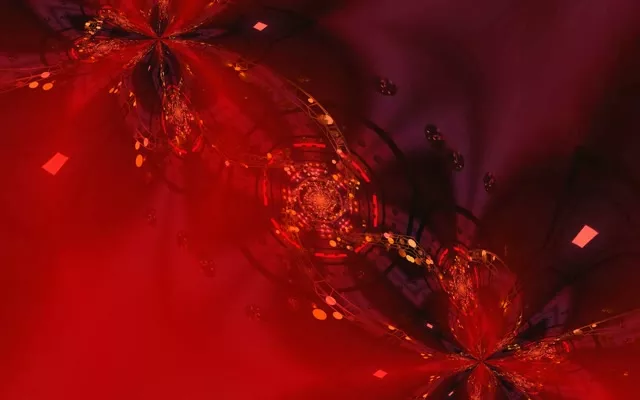 Red Neon Tunnel Spiraling Diamond Vortex 16:10 Macbook 60fps Screensaver VJ Loop