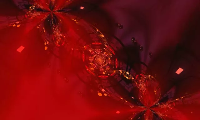 Red Neon Tunnel Spiraling Diamond Vortex 5:3 Wide 60fps VJ Loop Screensaver