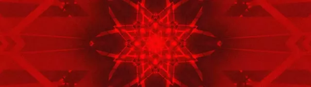 فراکتال قرمز کالیدوسکوپ تونل نئون VJ Loop 32:9 Super Ultrawide 60fps محافظ صفحه
