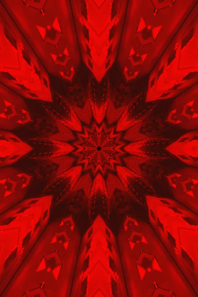 Punainen Neon Tunneli Tähti Näytönsäästäjä 2:3 Photo Portrait 60fps VJ Loop