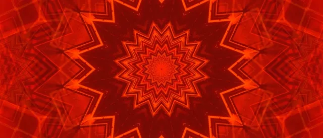 Red Star Burst Neon Tunnel VJ Loop 21:9 Ultrawide 60fps Screensaver