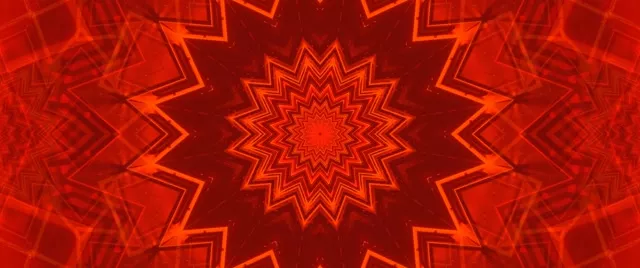 Neon Tunnel Red Star Burst 2.39:1 Cinemascope 60fps Screensaver Vj Loop