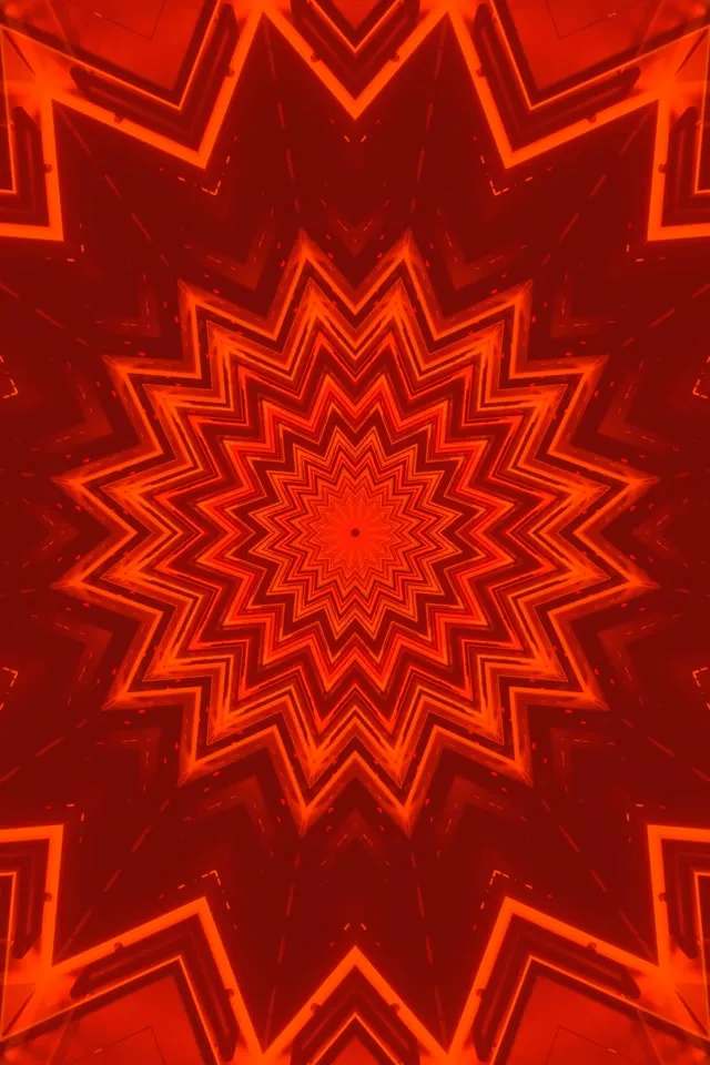 Raudonas Neoninės Šviesos Tunelis Žvaigždės Sprogimas VJ Loop 2:3 Photo Portrait 60fps Ekrano Užsklanda