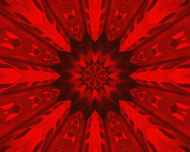 Twnnel Neon Coch Seren Arbed Sgrin 5:4 Diwydiannol 60fps VJ Loop