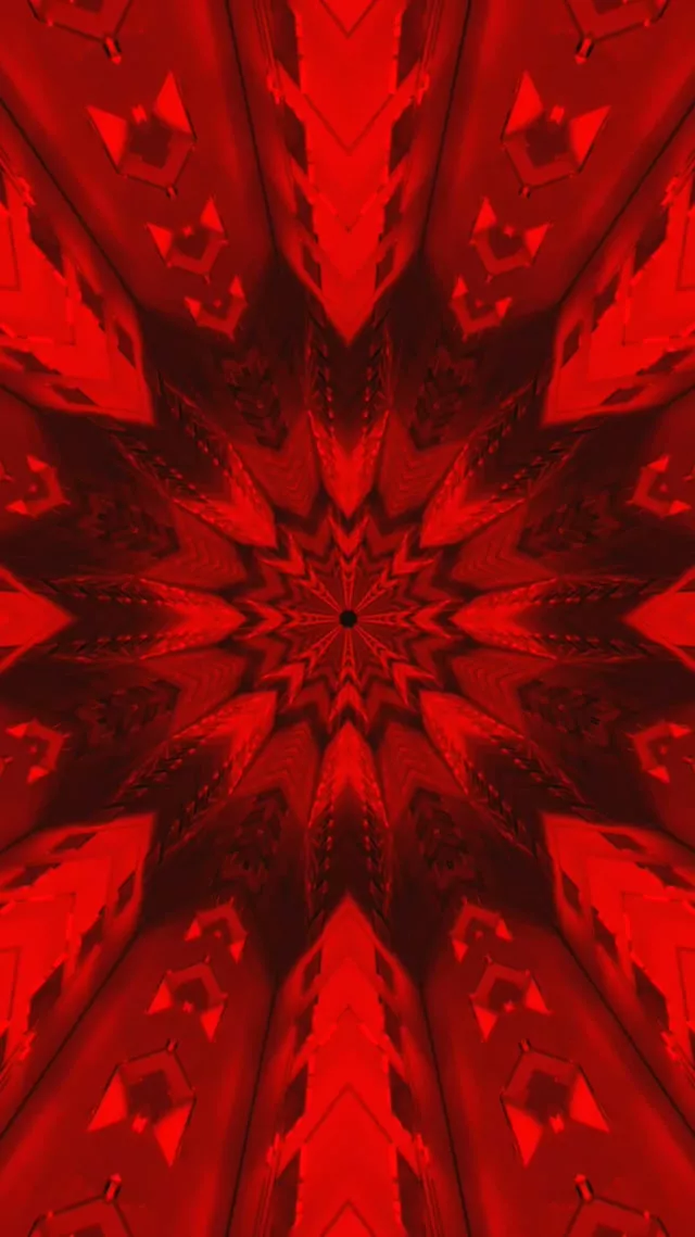 빨간색 네온 터널 스타 화면보호기 60fps 9:16 릴스 VJ Loop