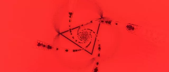 Neon Tunnel Red Spiral Triangle Vj Loop 21:9 Ultrawide 60fps Screensaver