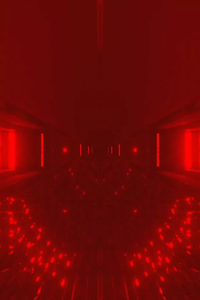 रेड नियॉन टनल VJLoops 2:3 फोटो पोर्ट्रेट 60fps स्क्रीनसेवर चमकता आर्च