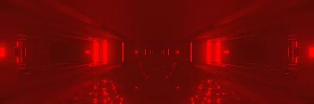 Terowongan Neon Merah VJLoops 3:1 Triple Wide 60fps Screensaver