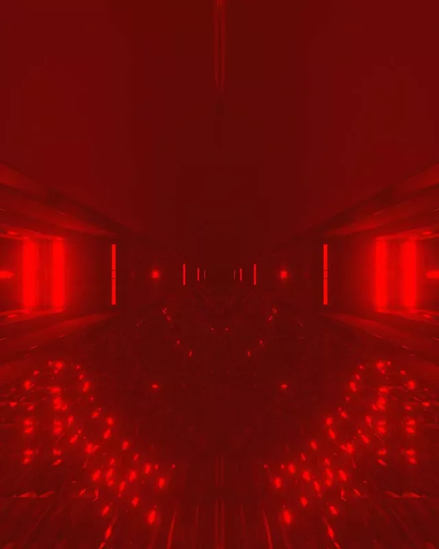 Crveni Neon Tunel VJLoops 4:5 Instagram 60fps Čuvar Ekrana Svjetleći Prasak